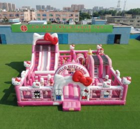 T6-7077 Diversão Inflável com Tema Hello Kitty