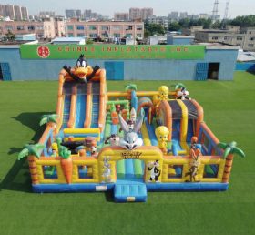 T6-7086 Parque Inflável com Tema Looney Tunes