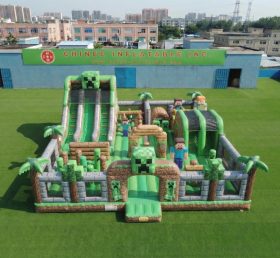 T6-7090 Parque Inflável com Tema Minecraft