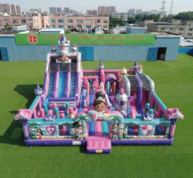 T6-7097 Parque Inflável com Tema Nella Cavaleira