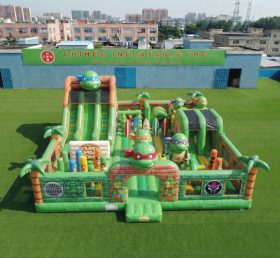 T6-7098 Parque Inflável com Tema Tartarugas Ninja