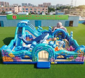 T6-7099 Parque Inflável com Tema Oceânico