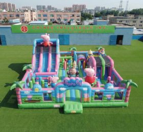 T6-7104 Parque de Diversões Inflável com Tema Peppa Pig