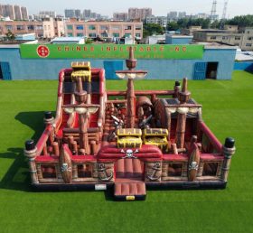 T6-7106 Parque Inflável com Tema de Piratas