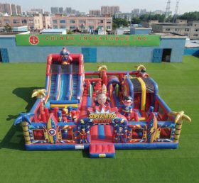 T6-7126 Parque Inflável com Tema de Super-herói