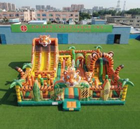T6-7139 Parque Inflável com Tema de Tigre