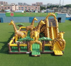 T6-7177 Diversão Inflável com Tema de Girafa