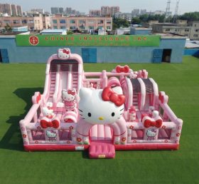 T6-7180 Amusement Park Inflável com Tema Hello Kitty