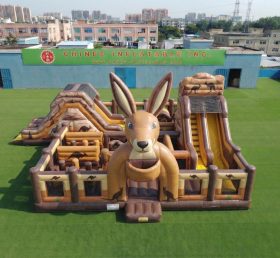 T6-7183 Parque Inflável com Tema de Canguru