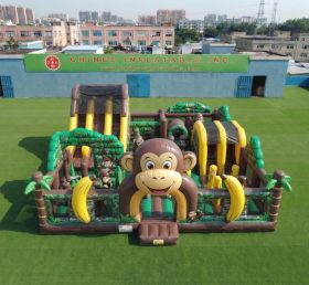 T6-7192 Parque Inflável com Tema de Macaco