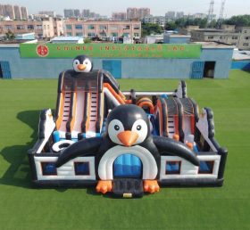 T6-7204 Parque Inflável com Tema de Pinguim