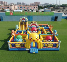 T6-7208 Parque Inflável com Tema Pokémon