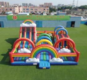 T6-7211 Parque Inflável com Tema Arco-Íris
