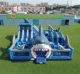 T6-7215 Parque Inflável Tema Tubarão