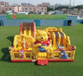 T6-7238 Parque Inflável com Tema do Winnie the Pooh