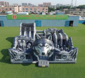 T6-7240 Parque Inflável com Tema de Lobo