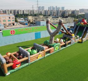 T7-4505 Cursos de Obstáculos Infláveis com Tema Angry Birds