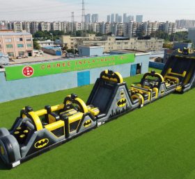 T7-4509 Curso de Obstáculos Inflável Tema Batman