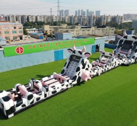 T7-4531 Curso de Obstáculos Inflável com Tema de Vaca