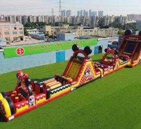 T7-4581 Cursos de Obstáculos Infláveis com Tema do Mickey & Minnie