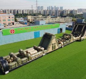 T7-4582 Curso de Obstáculos Inflável com Tema Militar
