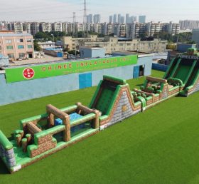 T7-4583 Curso de Obstáculos Inflável com Tema Minecraft