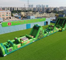 T7-4594 Curso de Obstáculos Inflável com Tema das Tartarugas Ninja
