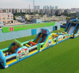 T7-4652 Curso de Obstáculos Inflável Tema Timmy Time