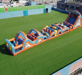T7-4689 Curso de Obstáculos Inflável com Tema Blippi Wonders