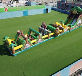 T7-4692 Curso de Obstáculos Inflável com Tema Boonie Bears