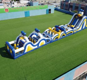 T7-4713 Curso de Obstáculos Inflável com Tema do Pato Donald
