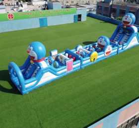 T7-4714 Curso de Obstáculos Inflável Tema Doraemon