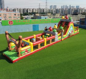 T7-4859 Cursos de Obstáculos Infláveis com Tema Angry Birds