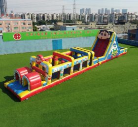 T7-4888 Curso de Obstáculos Inflável com Tema de Crayon Shin-chan