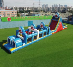 T7-4894 Curso de Obstáculos Inflável Tema Doraemon