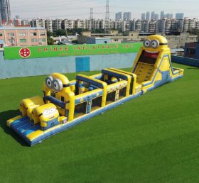 T7-4938 Curso de Obstáculos Inflável com Tema dos Minions