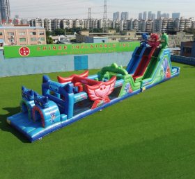 T7-4960 Curso de Obstáculos Inflável com Tema PJ Masks