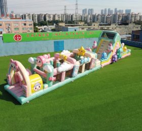 T7-4964 Curso de Obstáculos Inflável Tema Pop Mart