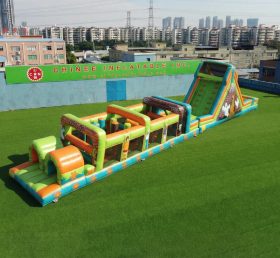 T7-4973 Curso de Obstáculos Inflável com Tema Scooby-Doo