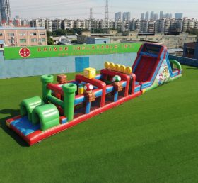 T7-4989 Curso de Obstáculos Inflável com Tema Super Mario