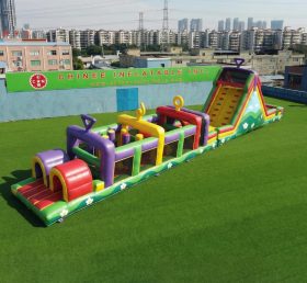 T7-4990 Curso de Obstáculos Inflável com Tema dos Teletubbies