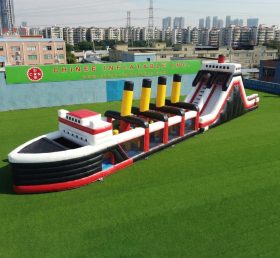 T7-5002 Curso de Obstáculos Inflável com Tema do Titanic