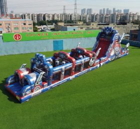 T7-5006 Curso de Obstáculos Inflável Tema Transformers