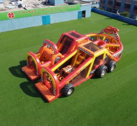 T7-5036 Curso de Obstáculos Inflável com Tema Blaze Monster