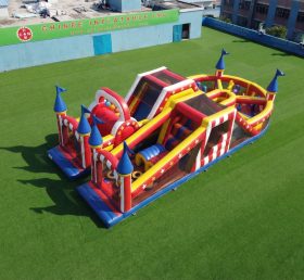 T7-5049 Curso de Obstáculos Inflável com Tema de Circo
