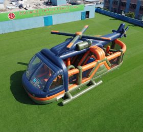 T7-5085 Cursos de Obstáculos Infláveis com Tema de Helicóptero
