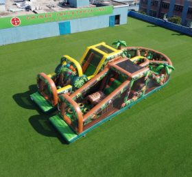 T7-5091 Circuito de Obstáculos Inflável com Tema de Selva