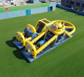 T7-5106 Curso de Obstáculos Inflável com Tema dos Minions