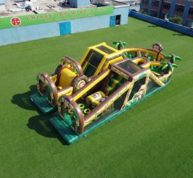 T7-5109 Curso de Obstáculos Inflável com Tema de Macaco