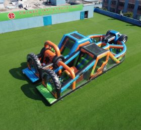 T7-5112 Pista de Obstáculos Inflável com Tema de Caminhões Monstro